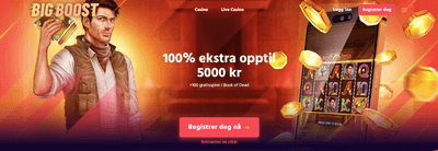 Big Boost Casino – skjermbilde fra nettsiden